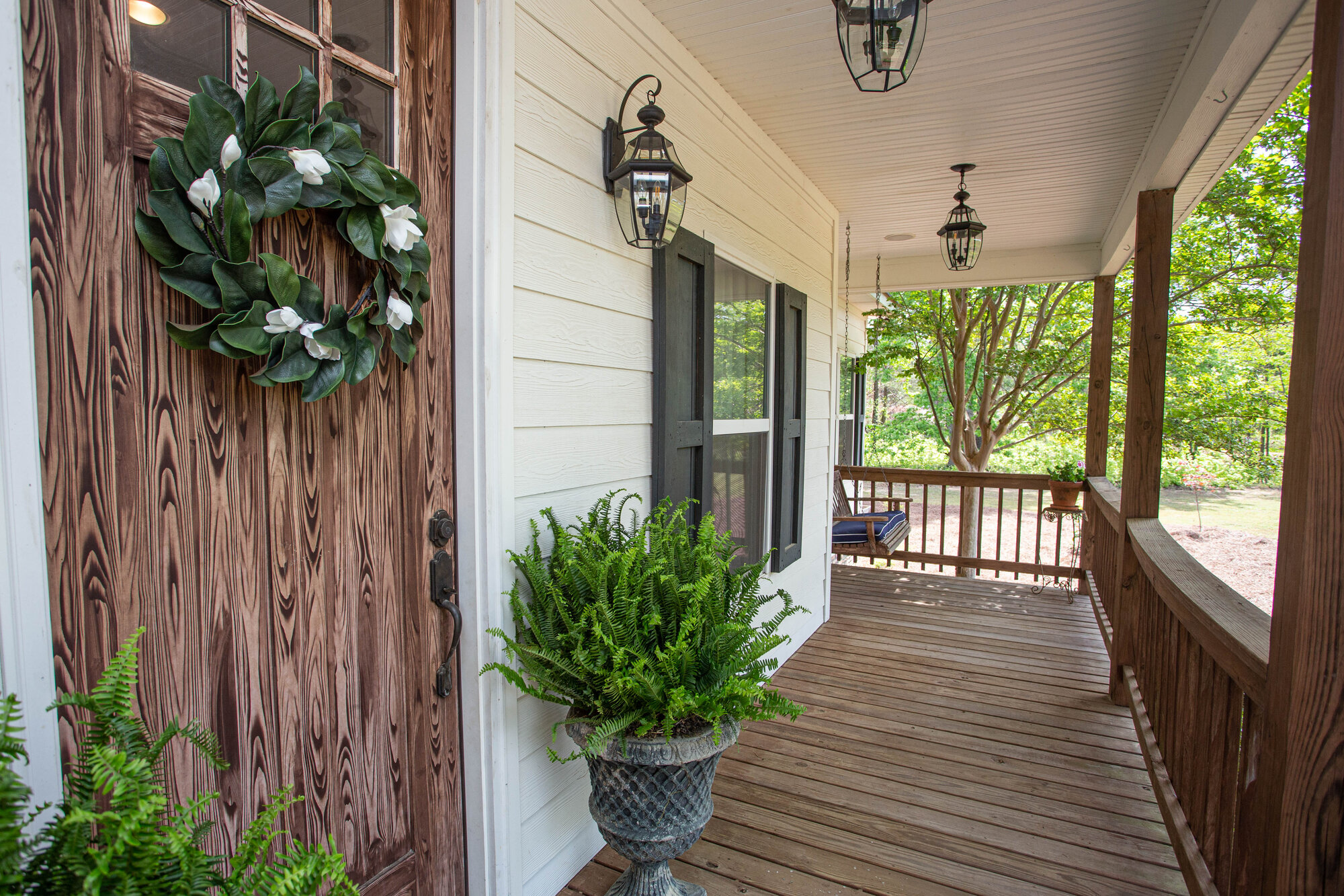 Covered front porch
